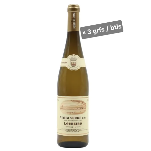 2025 Adega de Ponte Lima Loureiro Vinho Verde (3 garrafas)